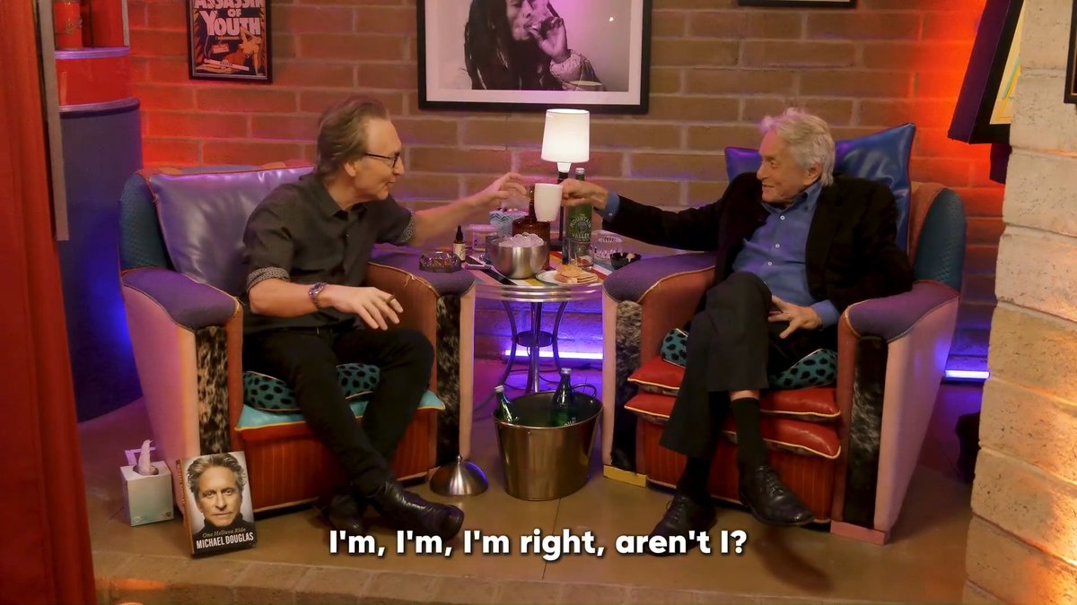 One Helluva Ride's Michael Douglas this week at Club Random with Bill Maher!
