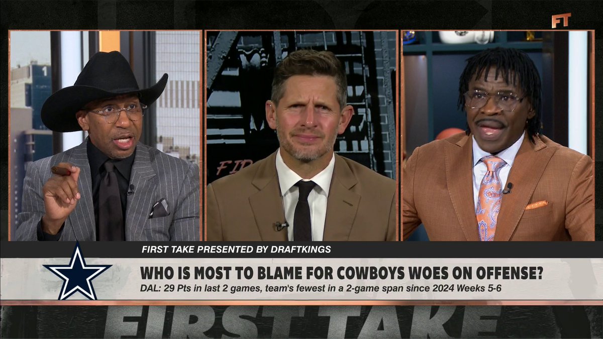 Who’s to blame for the Cowboys' struggles? Dan Orlovsky, Michael Irvin and Stephen A Smith debate 🔥