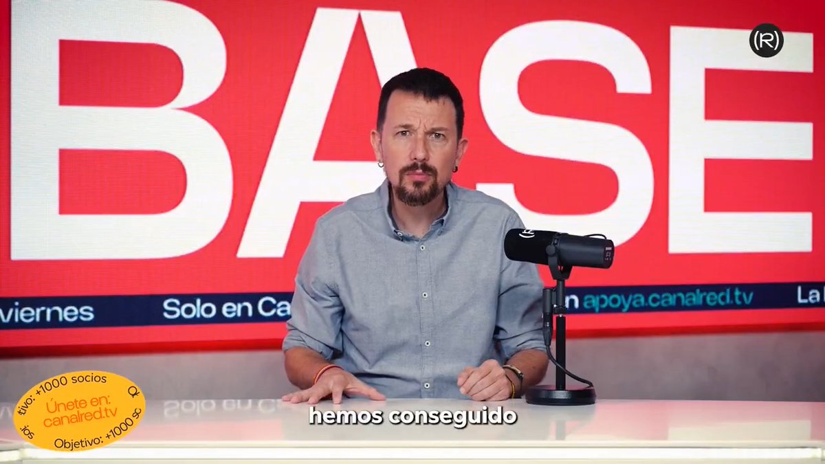 🔴 Queremos seguir creciendo para llegar más lejos. Necesitamos vuestra ayuda y aspiramos a conseguir 1.000 suscriptores/as más antes de final de año. 👉🏾 Apoya a Canal Red: