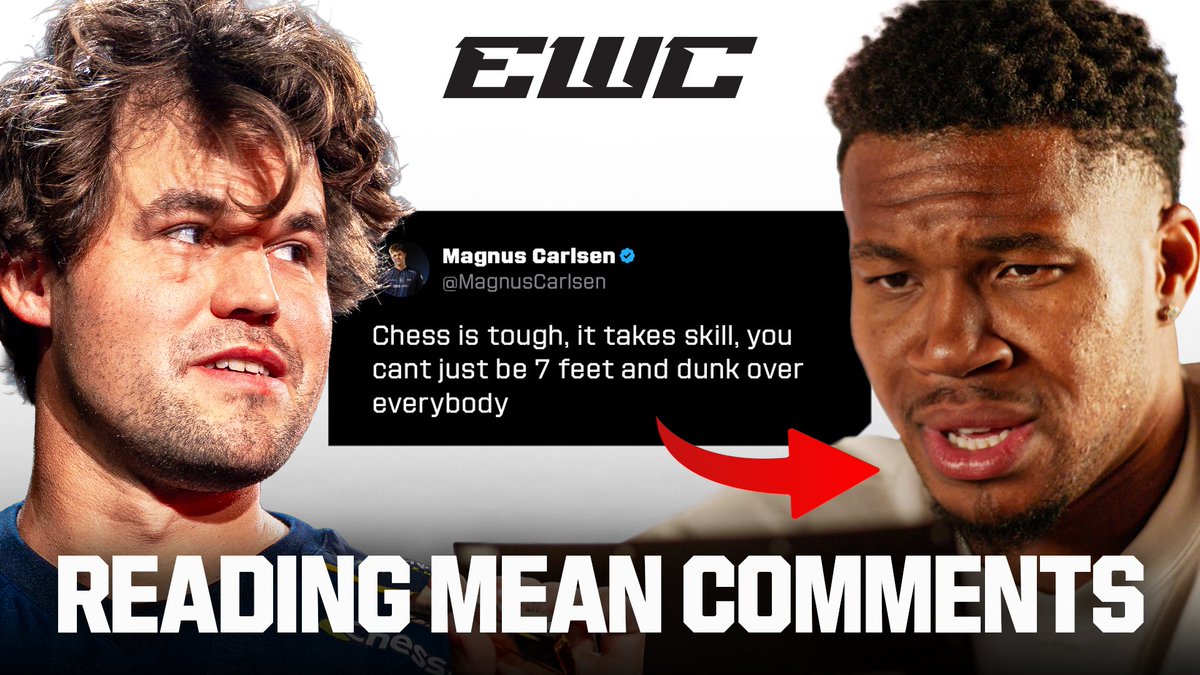 Even goats aren't immune to trolling 👀 Magnus Carlsen and Giannis Antetokounmpo read mean tweets.
