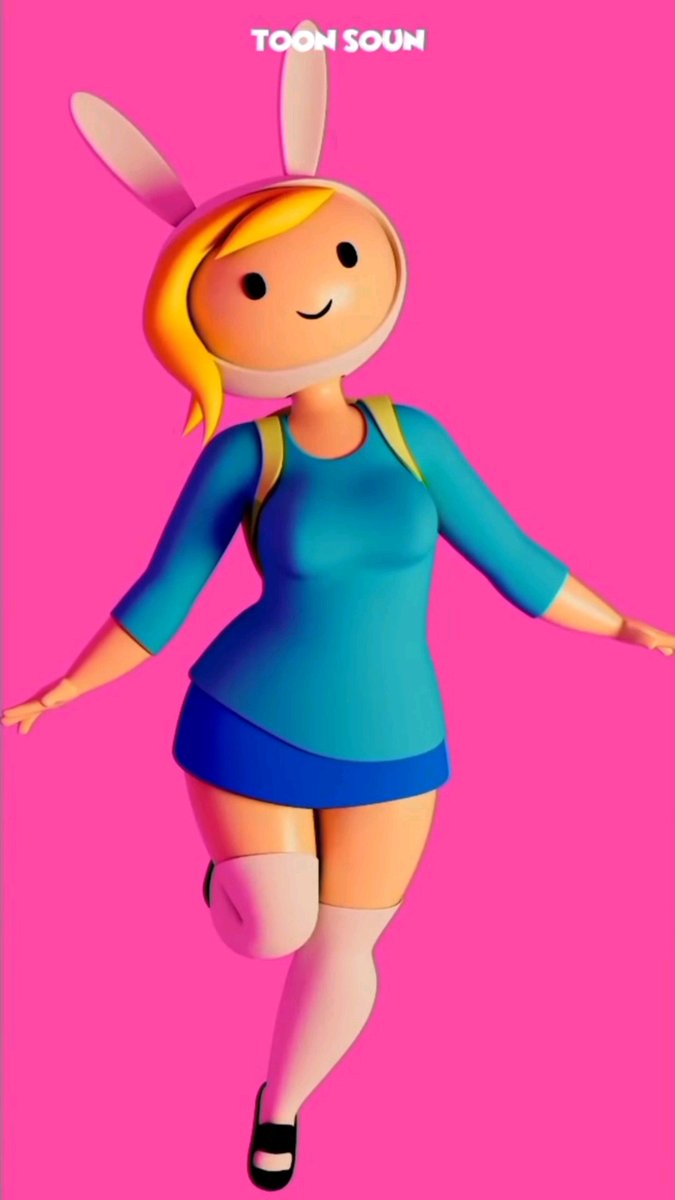 Fionna 3D! Este es otro que ya había hecho hace tiempo. #3dmodeling #3dcharacter #3danimation #AdventureTime #fionnaandcake
