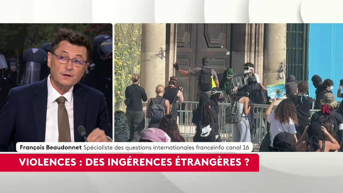 🔴 Russie, Algérie, Iran... Des ingérences étrangères derrière les violences ? "Ces trois puissances étrangères ne sont pas la base de ces évènements, mais elles jouent un rôle d'amplificateur très puissant contre le régime", explique François Beaudonnet. #LeScanInfo #canal16