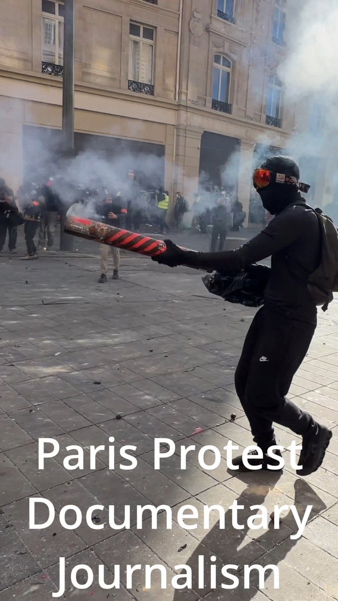 Rocket Science Student vs Police at the Paris Protest Oct 17th