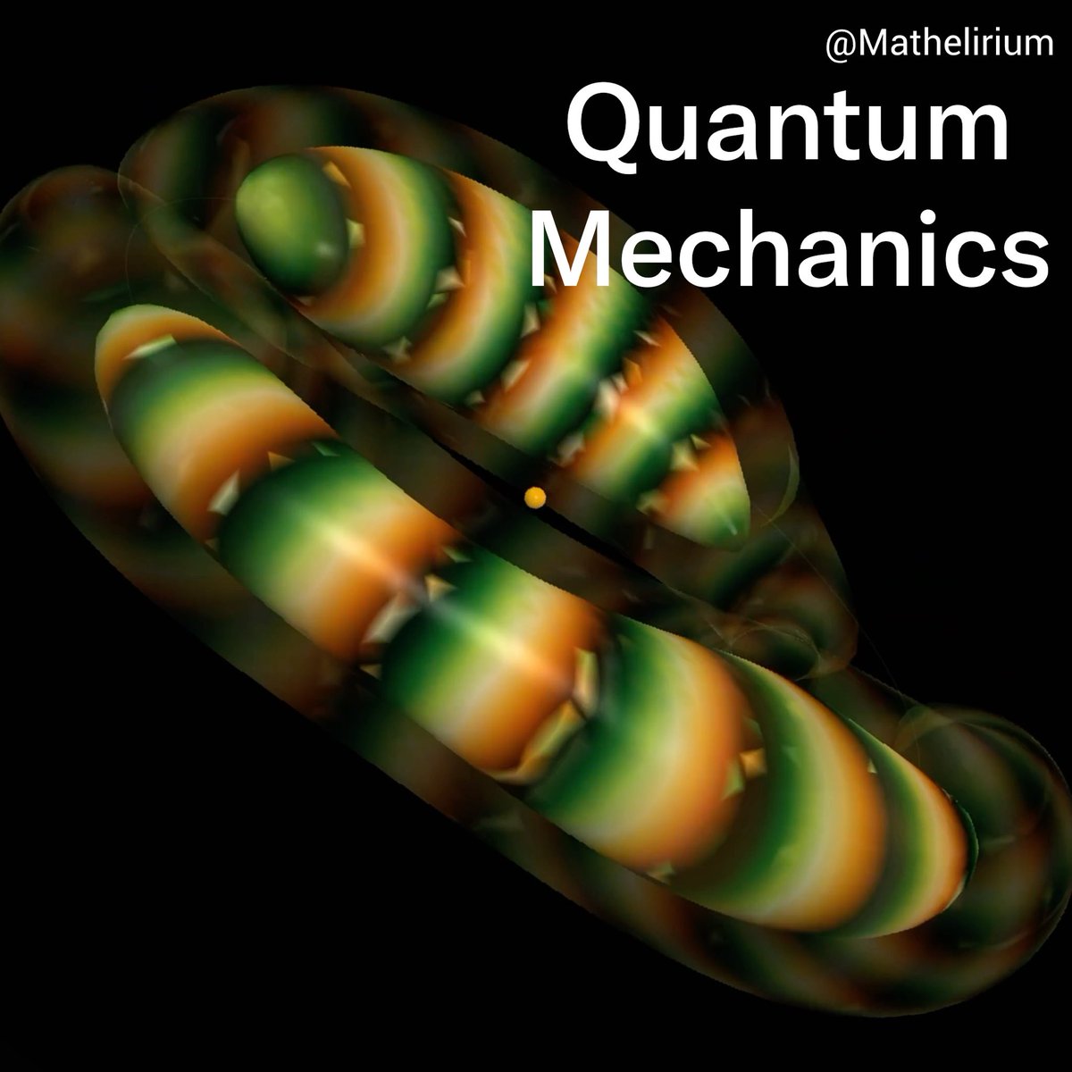 Quantum Mechanics How an Electron Moves Around an Atom Here, we modelled an electron in a Hydrogen atom using the Schrödinger equation, combining several quantum states to show how its probability cloud changes, spreads, and reforms over time. The glowing cloud shows where the electron is most likely to be found, its colours represent the quantum phase, the faint ring marks the classical orbital scale, and the tiny dot at the centre represents the atom’s nucleus.