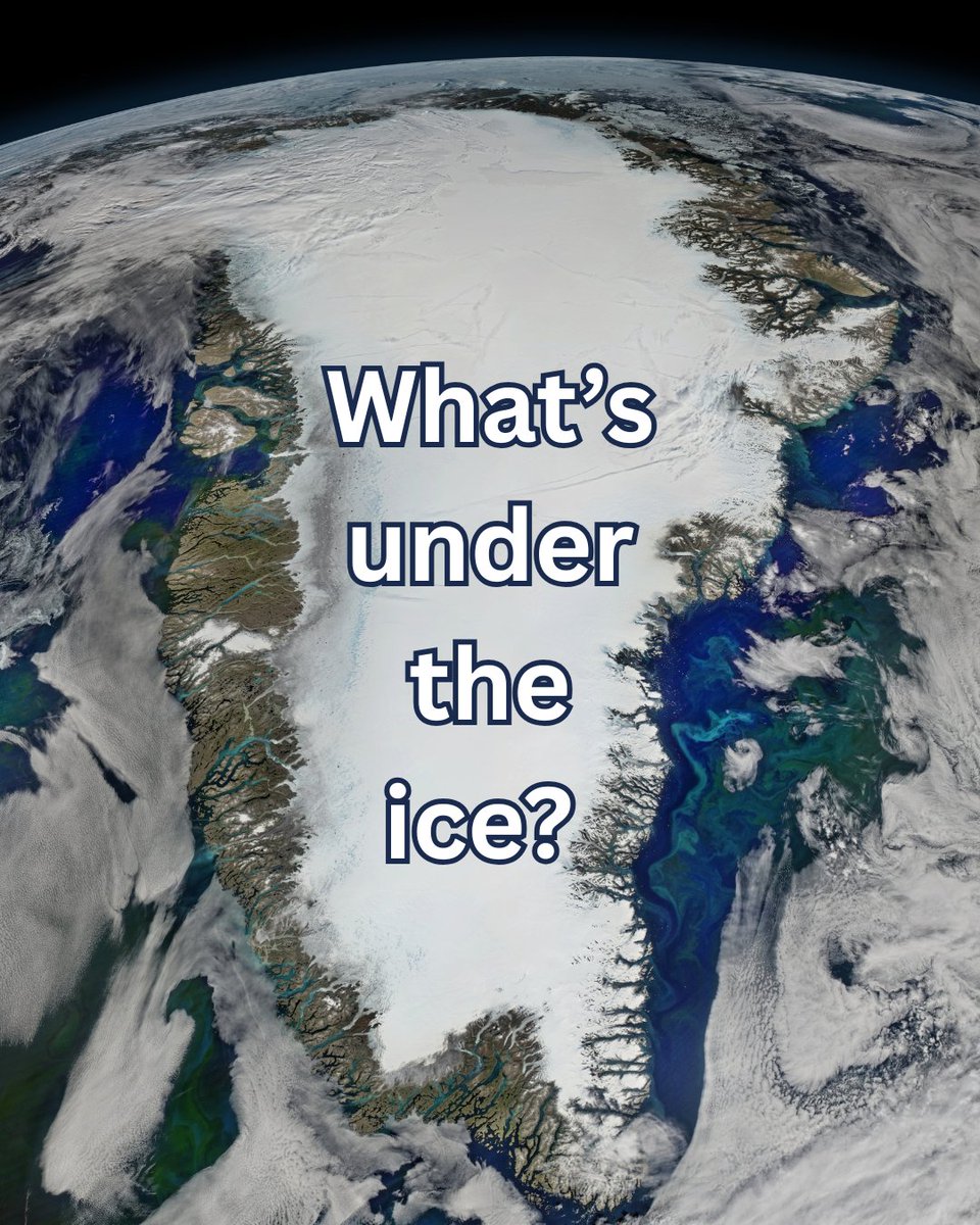 What’s under the Greenland Ice Sheet? 🧊 This new map from NASA scientists and others shows the land beneath the ice, linking hundreds of valleys that previous maps missed or left fragmented.