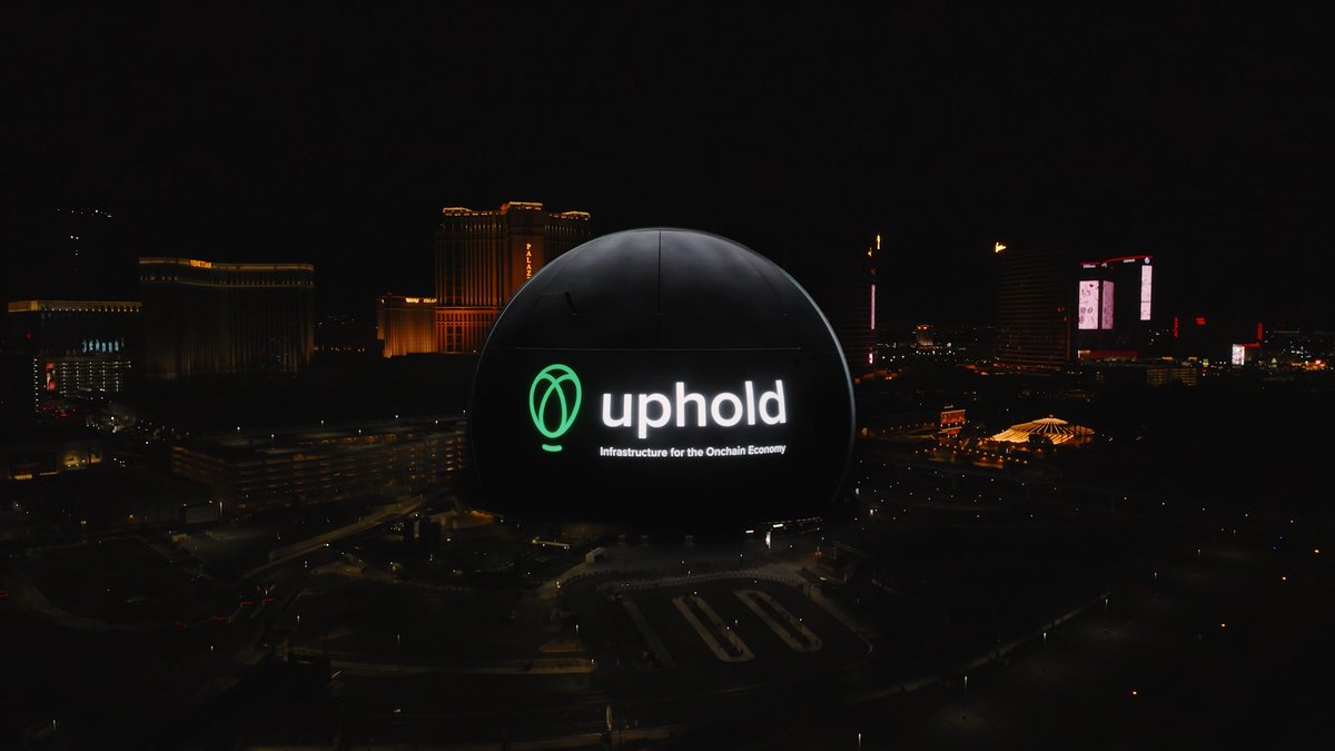 🎆 @spherevegas lit up for Uphold at @Money2020! More to come. #Money2020
