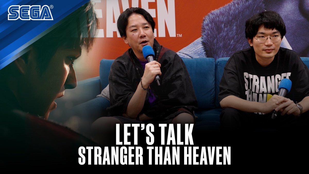 We sat down with Hiroyuki Sakamoto (Producer) and Mikinobu Abe (Director) at #gamescom 2026 to ask them more about STRANGER THAN HEAVEN 🎙️ Here's what they had to say about it: