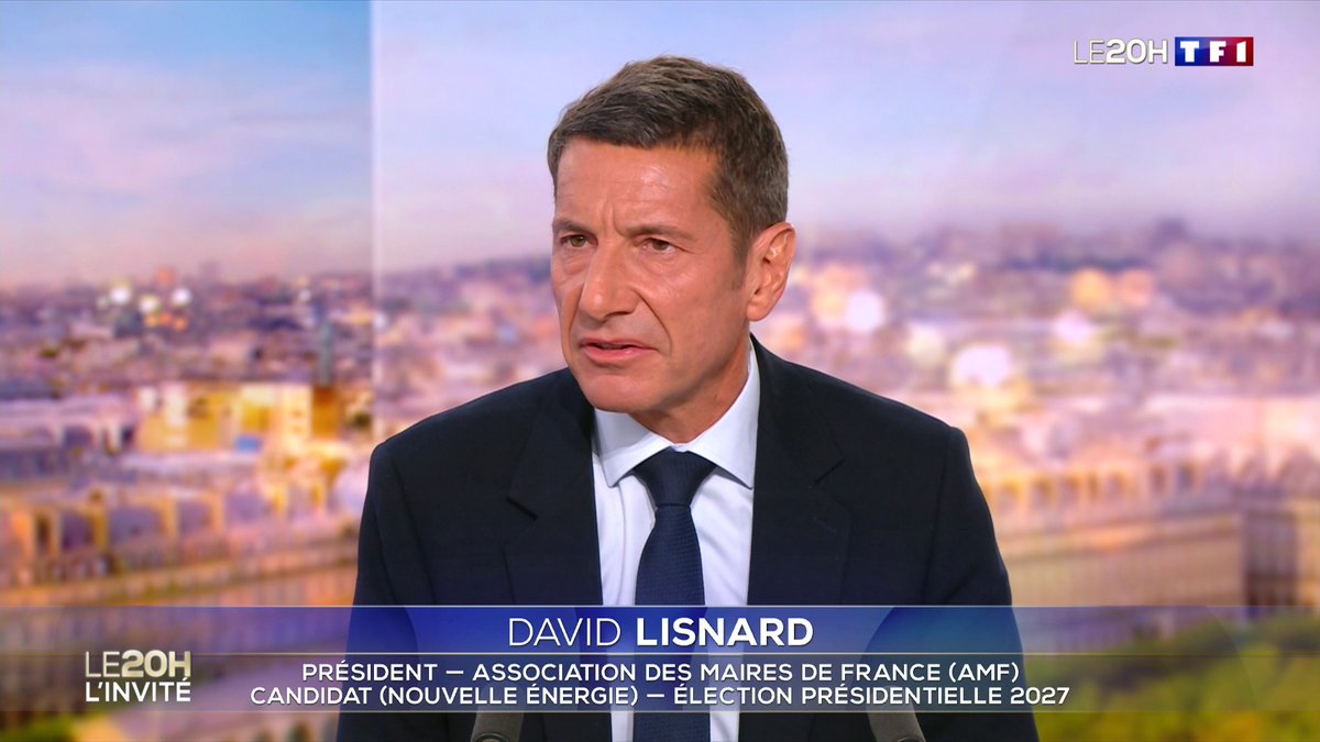 🔴 Violences : "Nous ne voulons pas accepter l'effondrement de la France", David Lisnard 📺 Le candidat à la présidentielle et président de l'Association des maires de France (AMF) dans #LE20H de TF1 avec Gilles Bouleau