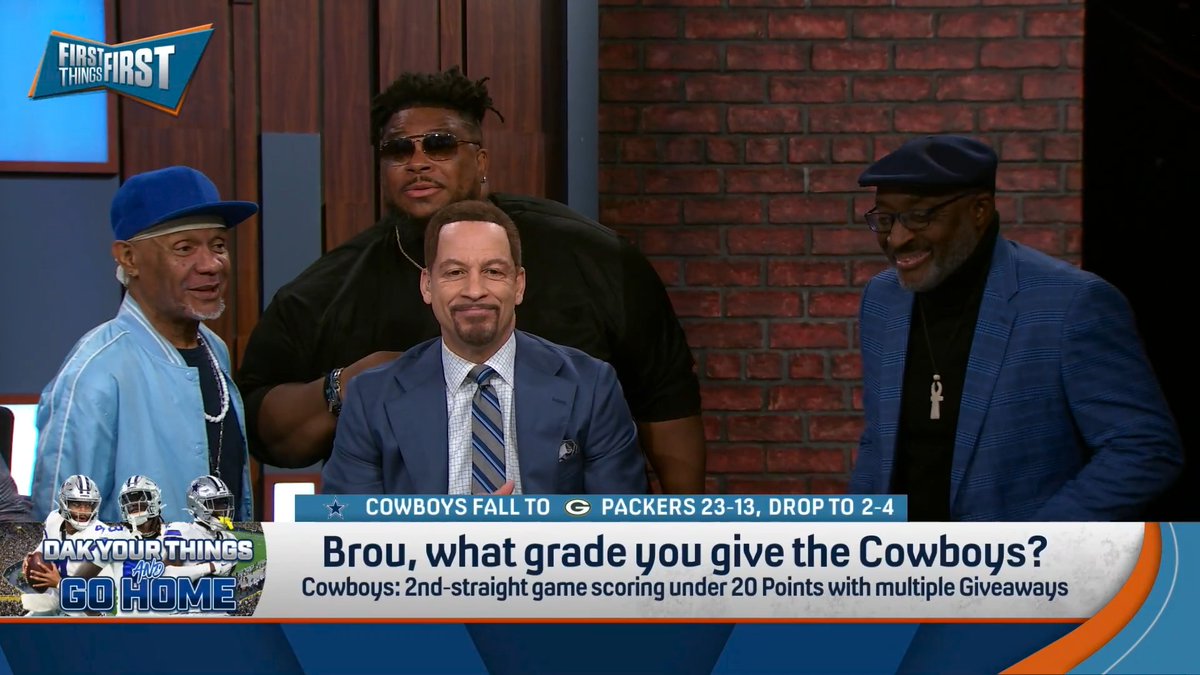 What grade is Chris Broussard giving the Cowboys? 📝👀 “The grade is a ‘G’ because that performance was grotesque. It was gruesome. It was grizzly and it left me saying you GOTI be kidding me!"