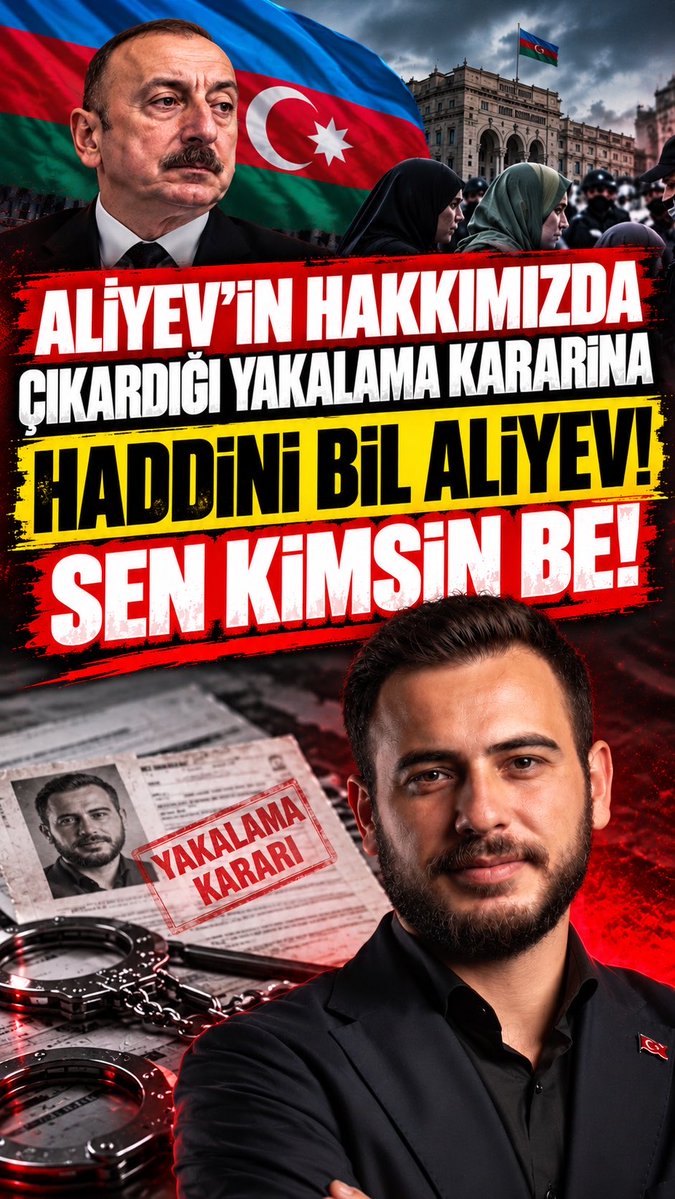 Haddini Bil Aliyev, Kimse bizi sindiremez! Aliyev yönetimine yalakalık yapmak suretiyle bizi hedef gösterenler, hesabını veremezsiniz - sizi ne Aliyev ne Netanyahu kurtarır!