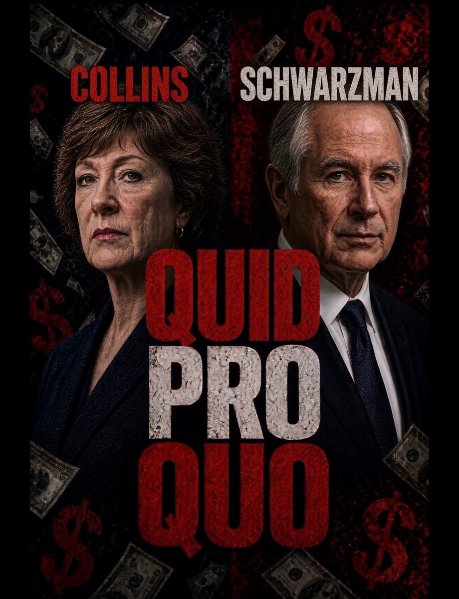 NEW: Susan Collins is on retainer by a subscription service funded by over 100 billionaires who don’t live in Maine, work in Maine and certainly don’t give a fuck about Mainers.