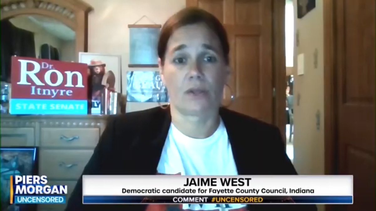 Jaime West tells Piers Morgan that her next door neighbor just graduated high school and enlisted in the Marines and may get shipped off to die in an illegal war so people need to get off her nuts about drinking a few Coor’s Lights before an interview