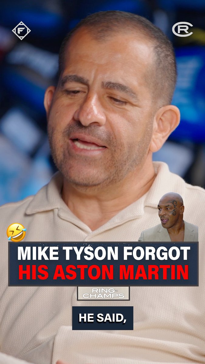 Mike Tyson might still have a car waiting at valet 😂 Stephen Espinoza remembers the time Tyson asked him to pick up an Aston Martin he'd left sitting at a Beverly Hills hotel for nine months. The best Mike Tyson stories in RING CHAMPS history are out now on YouTube!
