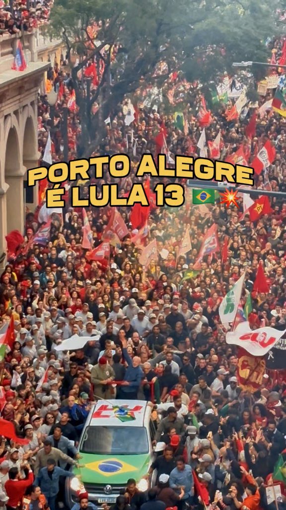 Lula lota as ruas de Porto Alegre 🇧🇷 VAMOS VENCER! 💥