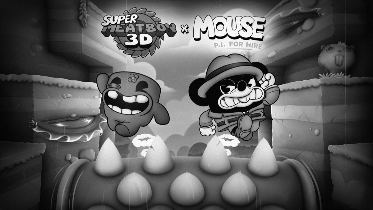 Mouseburg’s most violent P.I. enters a new world, joining the roster of playable characters in Super Meat Boy 3D! And surprise… it is available now as a free update for all owners of Super Meat Boy 3D! To celebrate, we have teamed up with Sluggerfly, Headup, and Team Meat to bring you the 'Meat for Hire' Steam Bundle, offering you 10% off both titles! Available now: