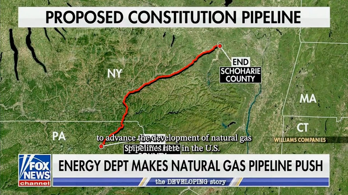 .Secretary Chris Wright on the Constitution Pipeline: “We’ve been fighting for a year to get this pipeline built. It would change the game for citizens of New York and New England in lowering electricity prices and making the grid more secure when it’s cold in the winter."