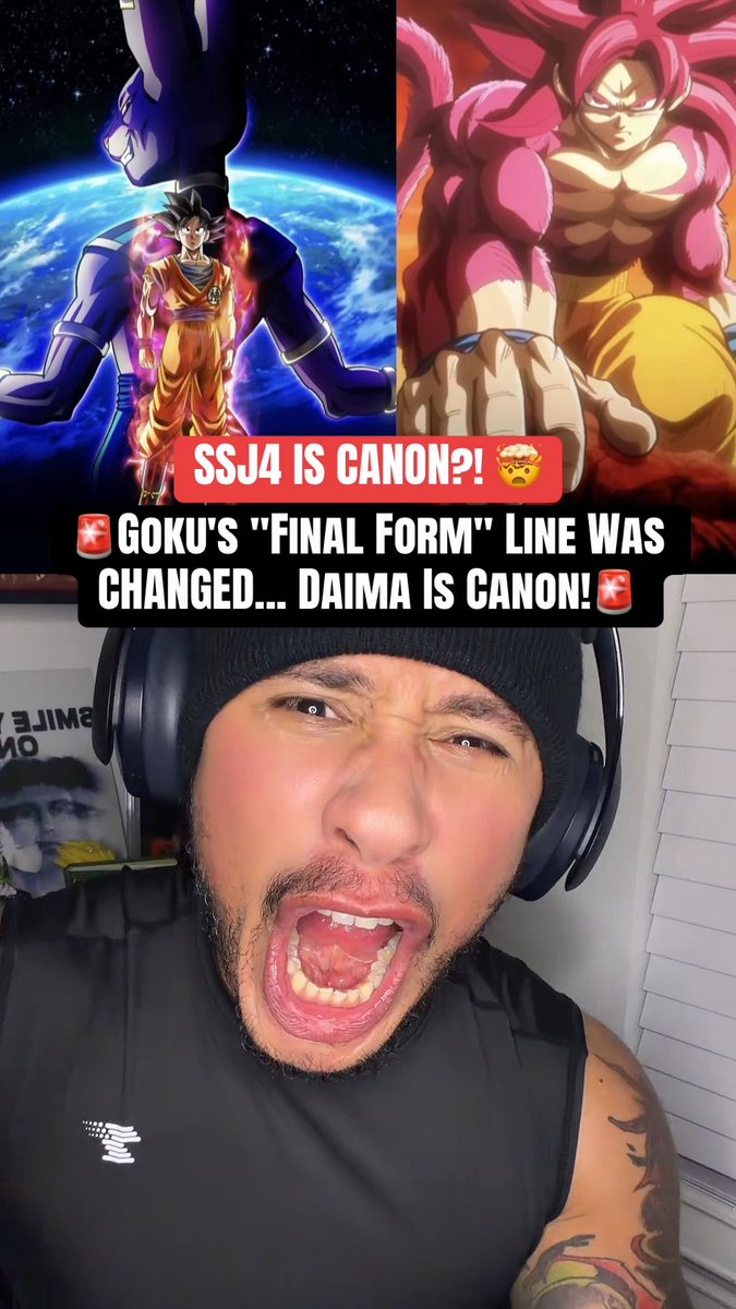 They changed Goku's "final form" line... and SSJ4 is now canon to Super 😳🔥 #DragonBallSuper #DragonBallSuperBeerus