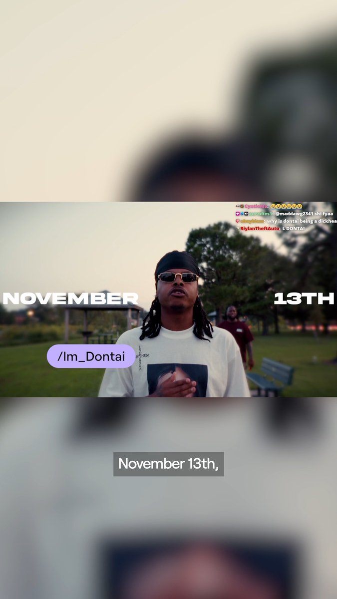 November 13th. ImDontai is hosting a LIVE TwitchCon concert, Friday Function. Featuring 6 of his hand picked musical guests. Be there in person, or in chat, or both.
