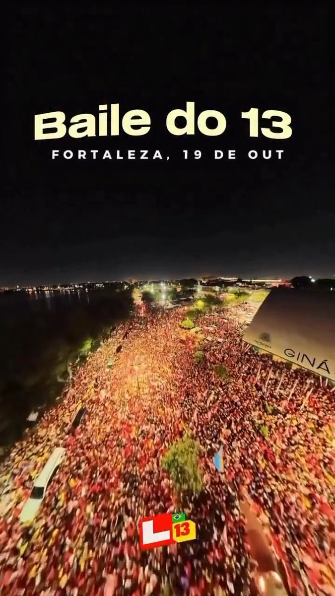 Fortaleza deu o nome hoje! Aliás, o nome e o número. É Lula 13! Esse mudo de gente já escolheu. Lindo demais.