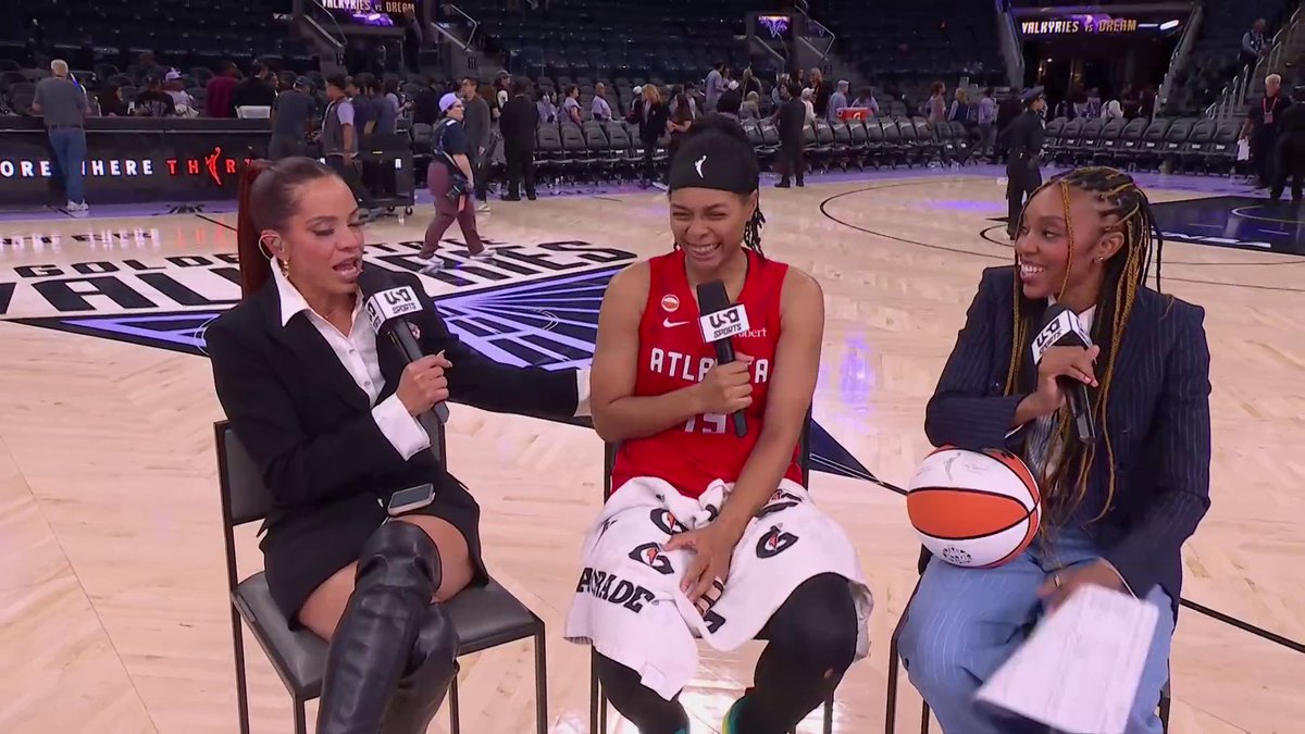 When asked what made the difference tonight, Allisha Gray had only two words: “Angel Reese.” 😂