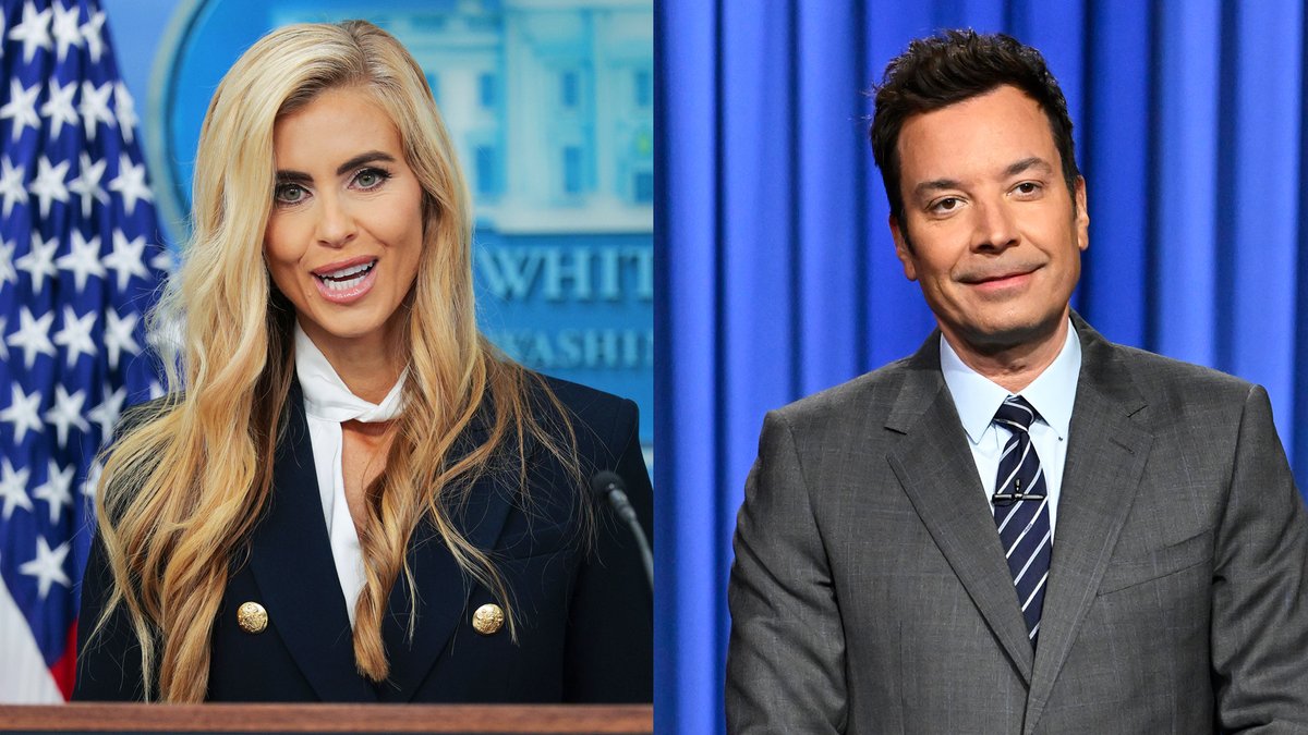 Jimmy “interviews” Katie Zacharia about her role as press secretary after it was cut short. #FallonTonight