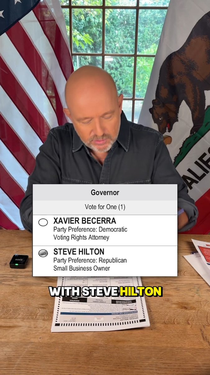 Saved you some time! Here's how I filled out my 2026 California General Election ballot: Governor: Steve Hilton Lieutenant Governor: Gloria Romero Secretary of State: Don Wagner Controller: Herb Morgan Treasurer: Jennifer Hawks Attorney General: Michael Gates Insurance Commissioner: Ben Allen Superintendent of Public Instruction: Sonja Shaw Prop 1 ❌ Prop 2 ❌ Prop 3 ❌ Prop 4 ❌ Prop 5 ❌ Prop 37 ❌ Prop 38 ✅ Prop 39 ✅ Prop 40 ❌ Prop 41 ✅ Prop 42 ✅ Prop 43 ✅ Prop 44 ❌ Don’t wait for Election Day! Drop off your ballot NOW and spend the next two weeks getting everyone you know to do the same.