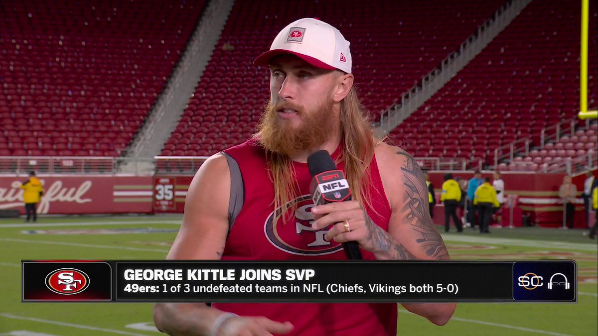 "I'm in year 10 right now, I just want to win." George Kittle discusses how far the 49ers can go this year 👀