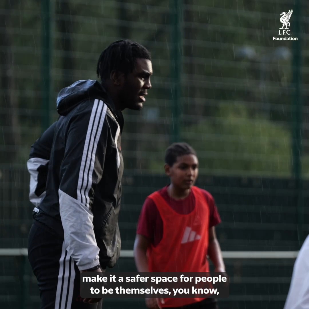 Meet Quevin 👋 This Black History Month, we're celebrating the people who help strengthen our communities every day. After moving to the UK at five years old and facing challenges with communication, Quevin has gone on to become a Youth Support Worker Apprentice with the LFC Foundation, helping young people build confidence, find their voice and be themselves ❤️ #BHM26 #HonouringOurCommunities