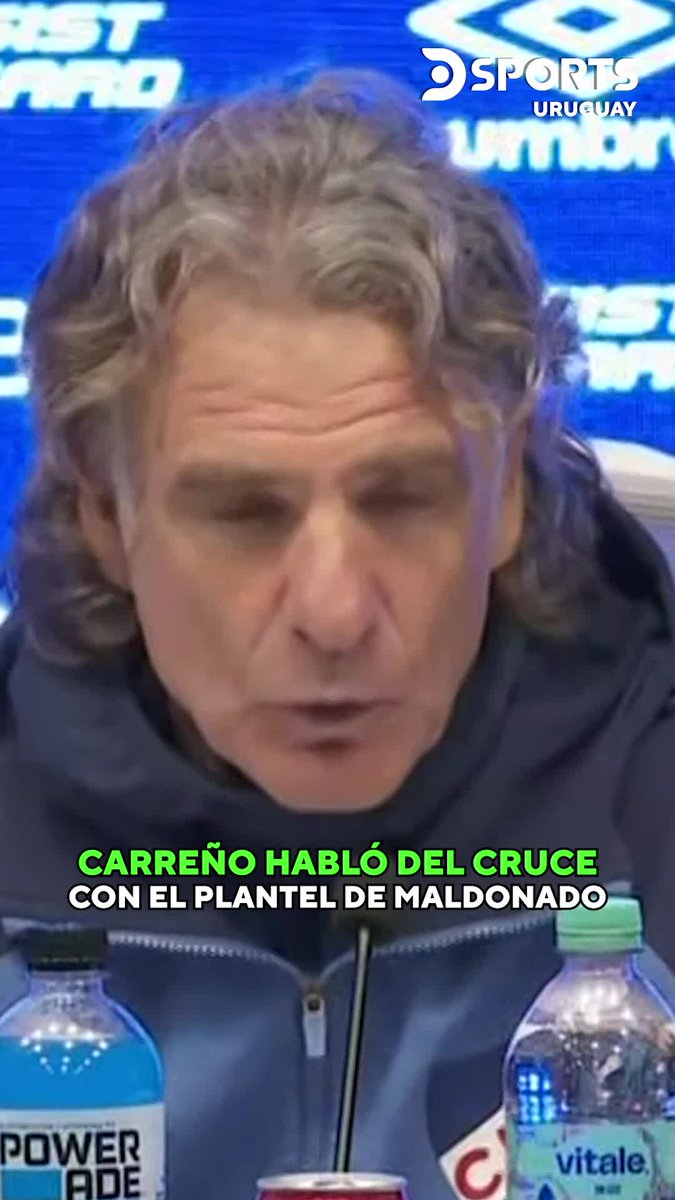 “Elogié a Deportivo Maldonado y a Montevideo City Torque, pero se ve que alguien les dio manija. Estoy lejos de subestimar a la gente del interior, siendo un canario como yo” “Algunos de ellos no eran ni nacidos y yo ya jugaba en el fútbol del interior” “Si en Maldonado lo interpretaron mal, les quiero pedir disculpas” Daniel Carreño post partido en conferencia de prensa