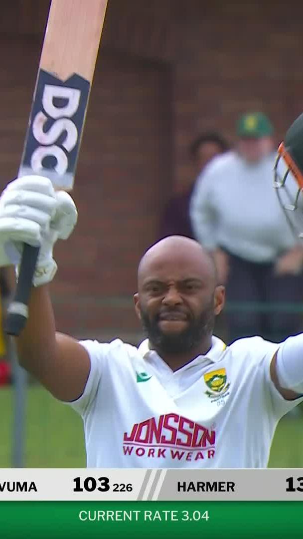 𝐐𝐡𝐚𝐰𝐞 𝐥𝐚 𝐦𝐚𝐐𝐡𝐚𝐰𝐞 🇿🇦🏏 Temba Bavuma scores his fifth Test century at St George's Park 🥹🔥 📺 Stream #SAvAUS on DStv: