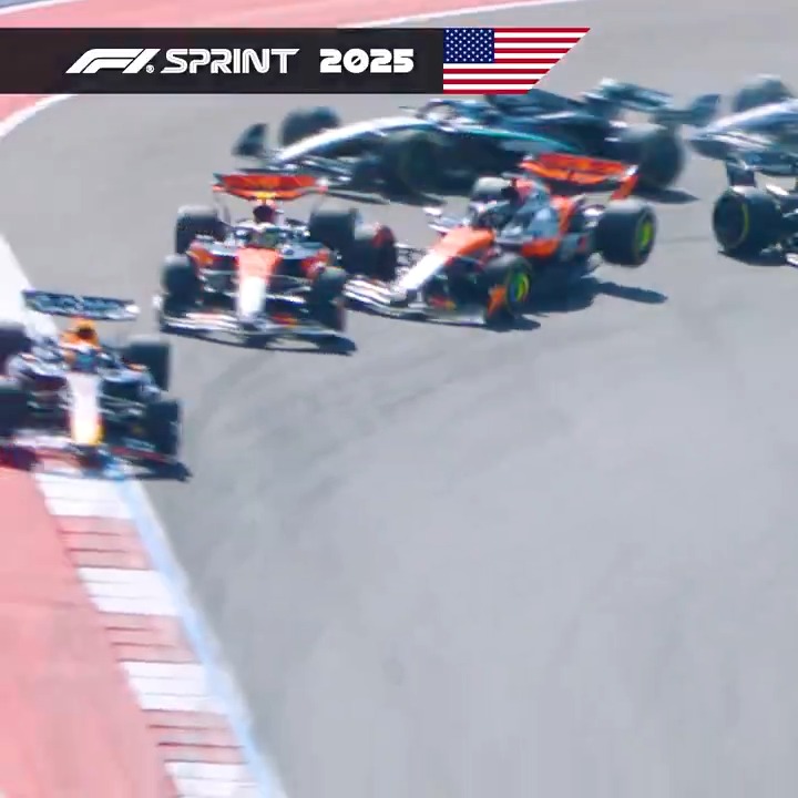 Calamity for McLaren, as seen from the top of the COTA Tower! 🔭 #F1 #USGP