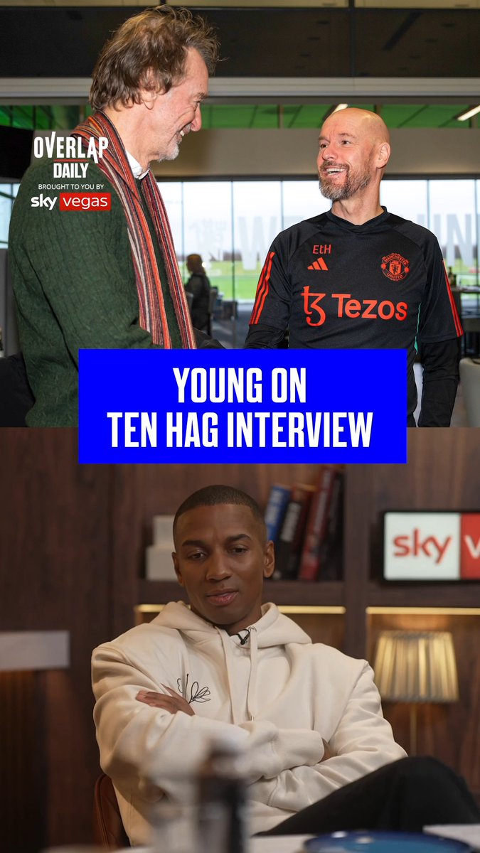 "Did ten Hag do enough, really?" 🤔 Ashley Young reacts to the Erik ten Hag interview. Watch the latest Overlap Daily episode at 4pm on YouTube or listen wherever you get your podcasts 🙌⚽️