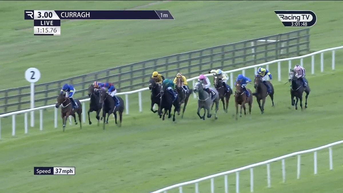 Chattering Classes (Ghaiyyath) finishes in style as the maiden gets off the mark - and in the €70,000 Group 3 Staffordstown Stud Stakes! Jessica Harrington The Curragh Racecourse