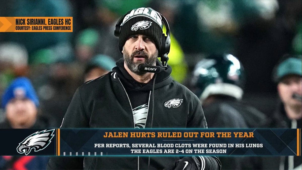 "Why isn't somebody from the medical staff out there? Why isn't Howie Roseman, the GM, out there? Nick Sirianni is having a hard time just being a coach. Now you want him to play a doctor on TV?" — DP thinks it's not a good situation in Philadelphia.