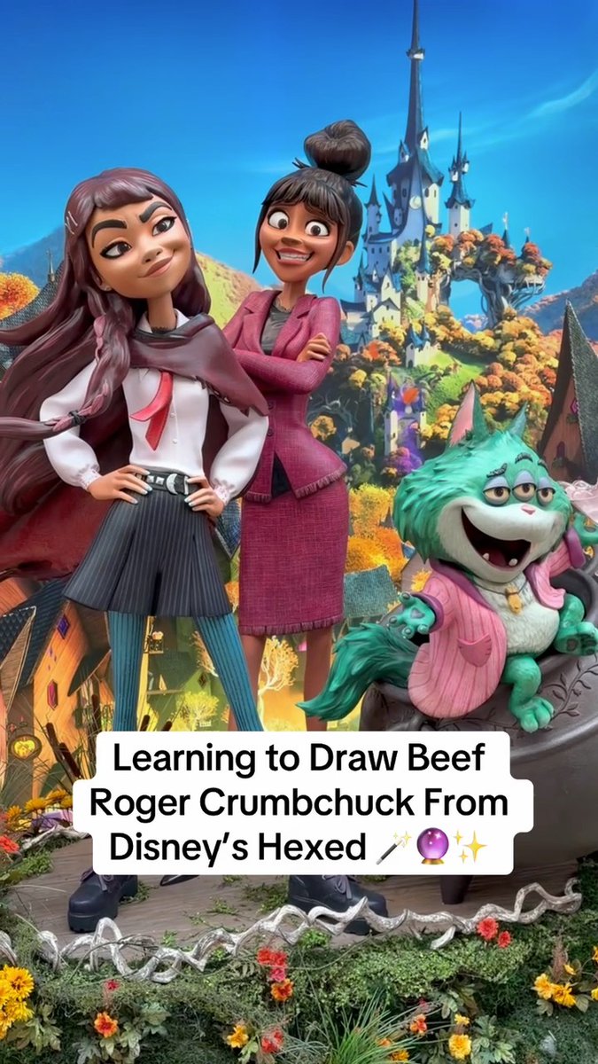 Come with us to learn how to draw Beef Roger Crumbchuck from Disney's new animated film #Hexed! In theaters November 25 - tickets are now on sale.