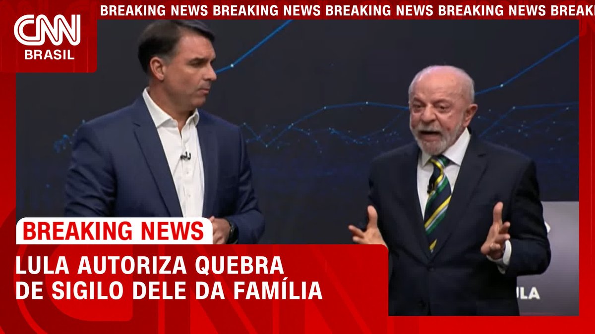 Lula autoriza quebra de sigilo dele da família; assistir #LiveCNNBrasil