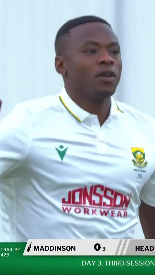 Rolls Royce yeMzansi Ubuyile 🚨 Kagiso Rabada wastes no time with ball in hand 😤💥 📺 Stream #SAvAUS on DStv: