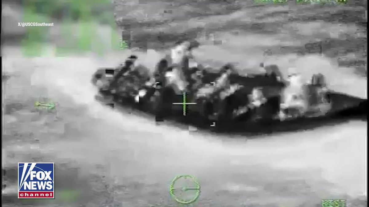 WATCH: A makeshift boat packed with 66 migrants is intercepted by the U.S. Coast Guard in the Caribbean, with aerial footage capturing the vessel as crews move in to assist those onboard. The Coast Guard says the vessel was stopped Friday in the Mona Passage, a stretch of water between Puerto Rico and the Dominican Republic. Of the 66 migrants, 63 were returned to the Dominican Republic, while three are now in custody facing charges for attempting to illegally reenter the United States.