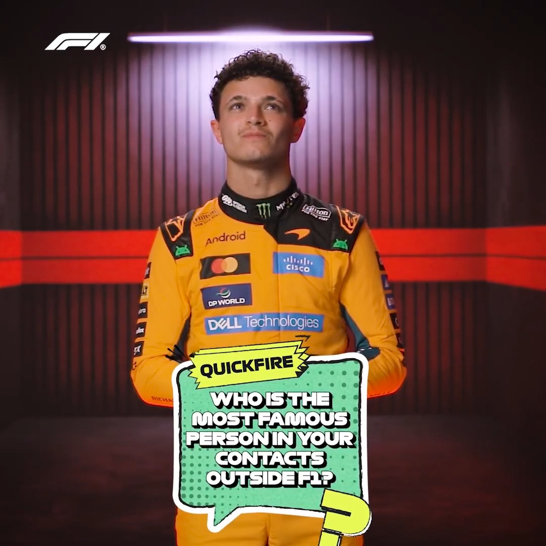 Some famous friends in the phonebook 📲 We're putting F1 drivers on the spot with all sorts of questions like this - watch the full video now on YouTube 👀 #F1