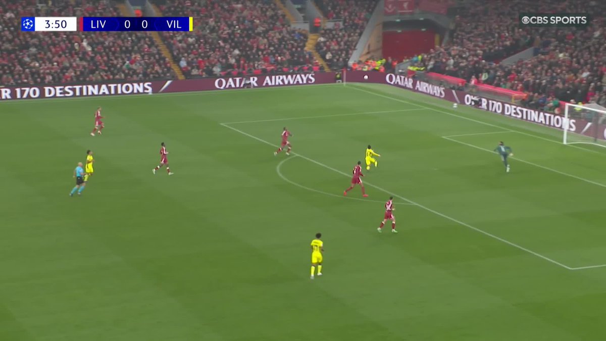 A dream start for Villarreal 💫 Georges Mikautadze pounces on a Virgil van Dijk error to give Villarreal the perfect start at Anfield 🟡 Don't miss the #UCL on Paramount+ 📺