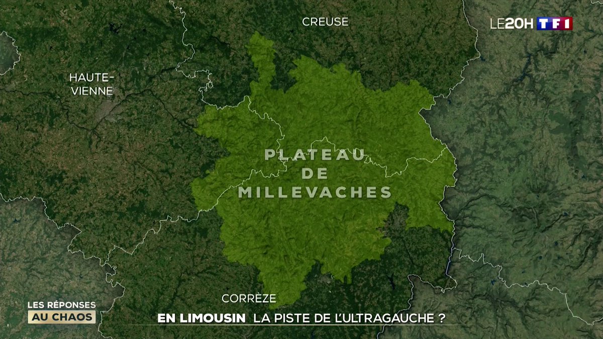 🔴 📺 #LE20H de TF1 avec Gilles Bouleau Limoges : pourquoi l'ultragauche est-elle présente dans le Limousin, et en particulier sur le plateau de Millevaches ?