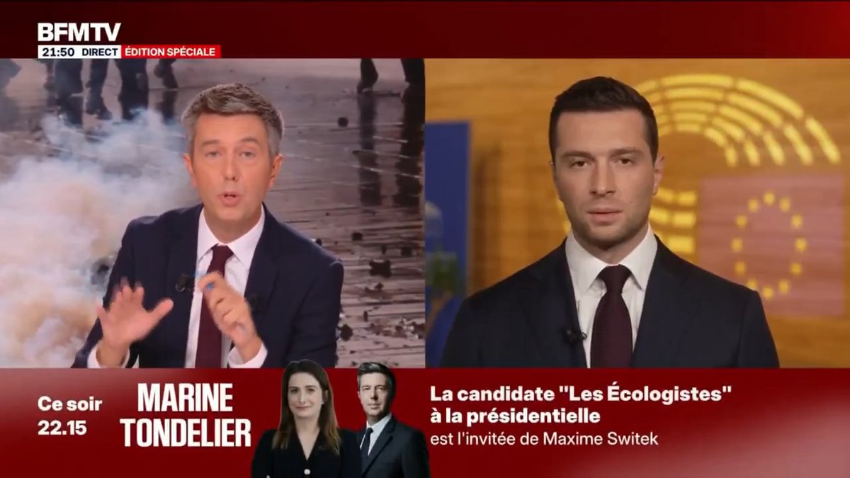 M. Mélenchon a une responsabilité très lourde dans le climat insurrectionnel qui règne dans notre pays. C'est à se demander si son objectif est d'être président de la République, ou de créer la guerre civile en France !