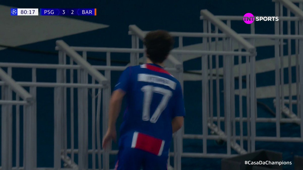 JOGAÇO! O gol de Vitinha logo após o empate do Barcelona! PSG 3x2 Barcelona! 📹 TNT Sports BR