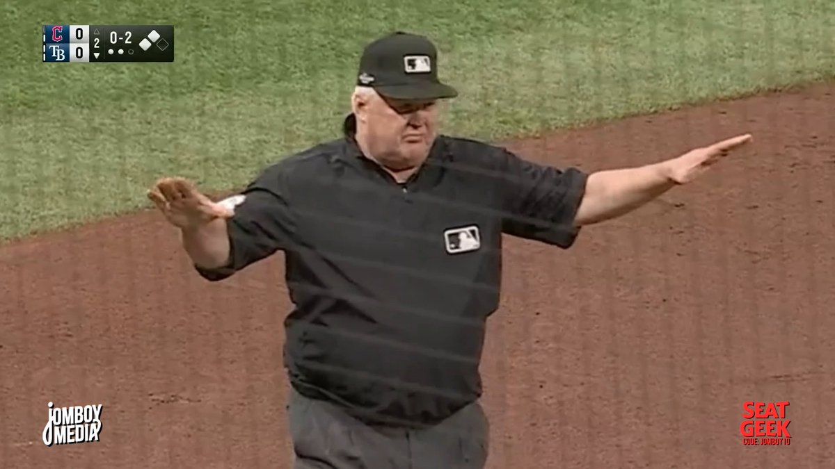 Rays score two after umpire Bill Miller rules no swing, a breakdown