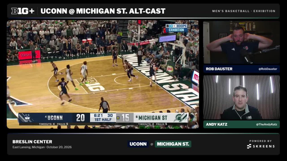 "Did you know he could do that⁉️" Rob Dauster and Andy Katz's reactions to Jeremy Fears' dunk were gold 🤣 Watch ➡️