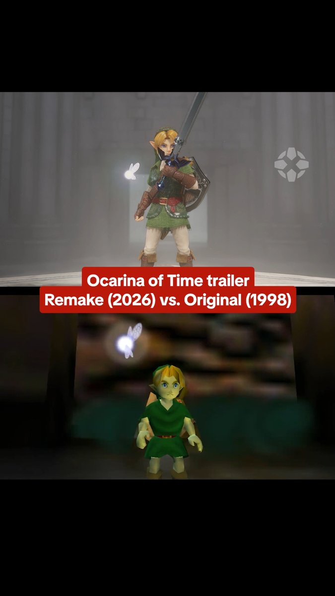 A new trailer for the Ocarina of Time Remake faithfully honors a trailer for the original N64 game