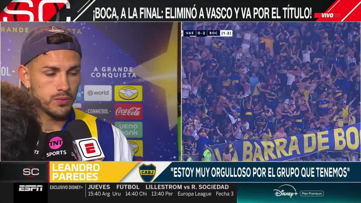 🗣️#Paredes: "Terminé BIEN, SIN DOLOR así que BIEN, contento... hablaré con el DT cuándo vuelva, ÉL DECIDIRÁ CUÁNDO JUEGUE."