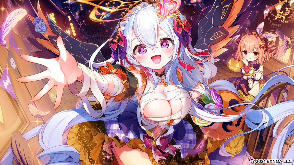 【堕天使紹介！vol.637】 「ムーのイタズラも…見てみたい？」 【エウリノーム(HW)】が次のアップデートで登場！ CV:陽向葵ゅか(陽向葵ゅか🌻🐾ゅかにゃん) イラスト:えみゃコーラ(えみゃコーラ🍺🐷) みんなと会えるのを楽しみに待ってるよ！ #エンジェリックリンク #エンクリ