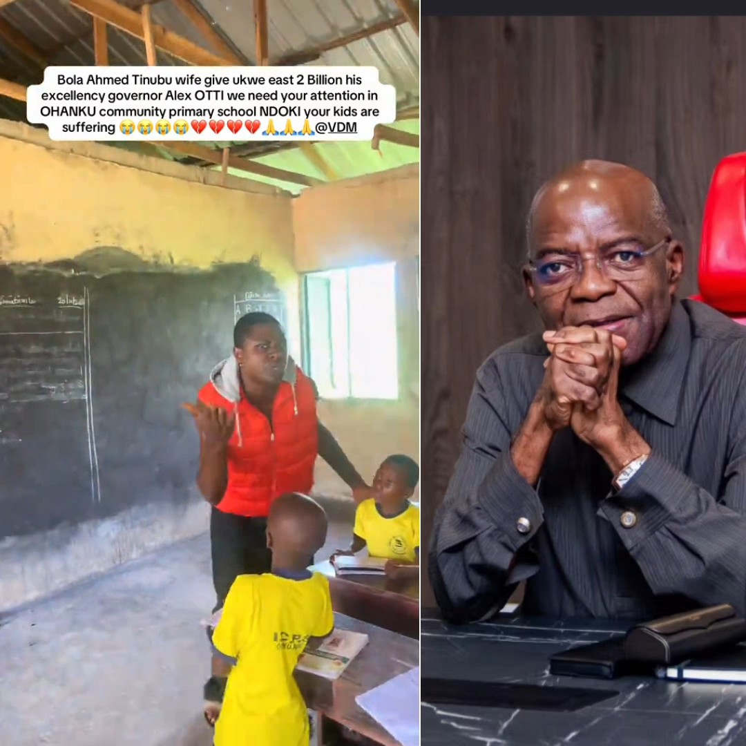 Man calls out Abia State Governor Alex Otti over the dilapidated condition of a school in Ukwe East LGA.
