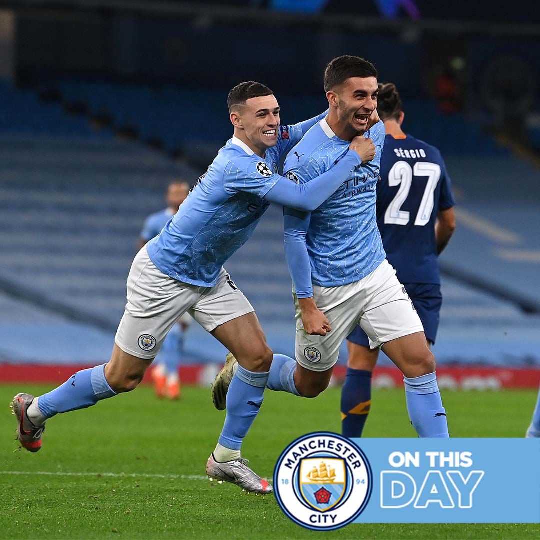 #OnThisDay: #ManCity 3-1 FC Porto [2020] ⚽️ [20' P] Sergio Kun Aguero ⚽️ [65'] Ilkay Gündogan ⚽️ [73'] Ferran Torres - ⚽️ [14'] Luis Díaz